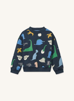 Liewood - Ridley Dinosaurs Organic Cotton Sweatshirt | Navy