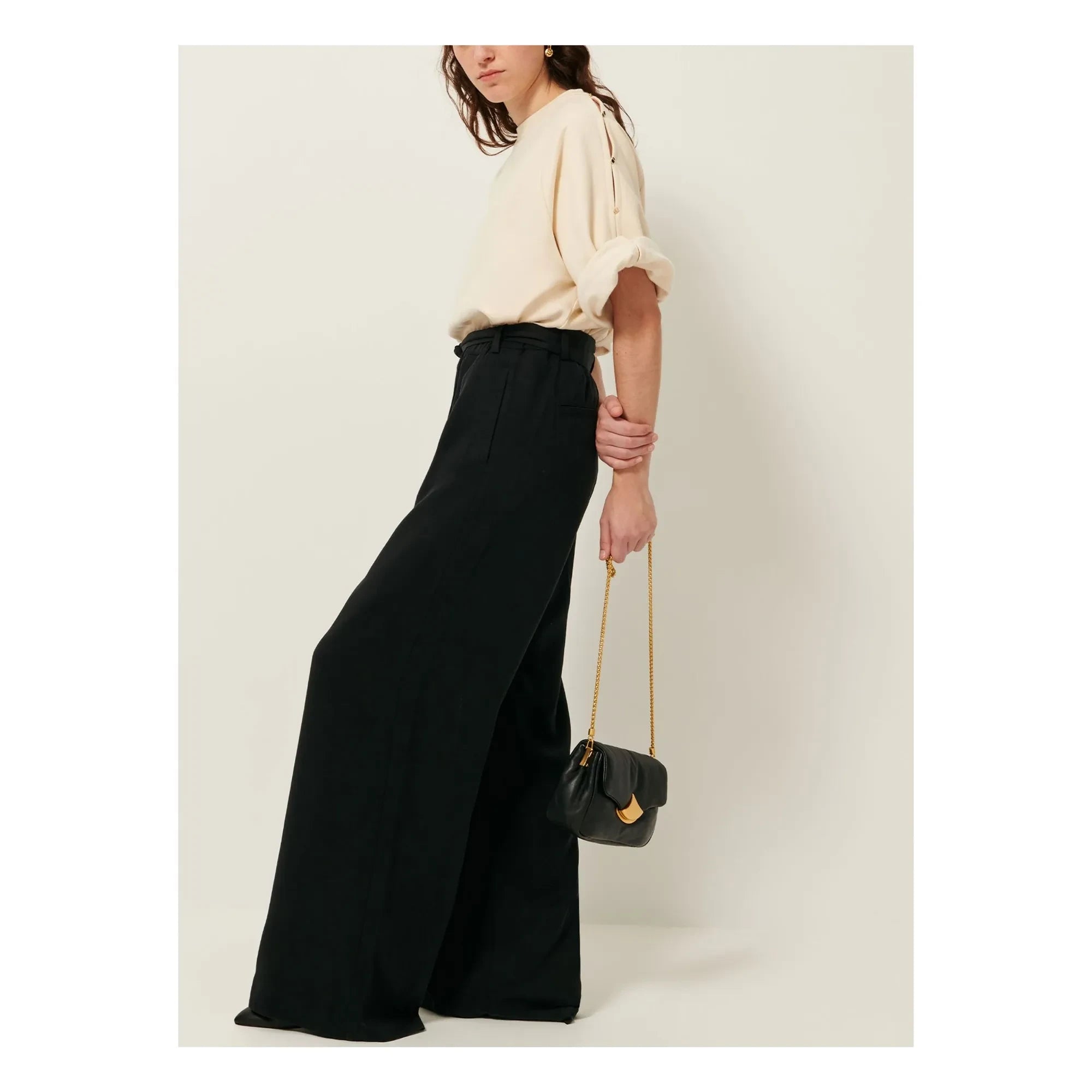 Sessùn - Wide-leg pants | Black