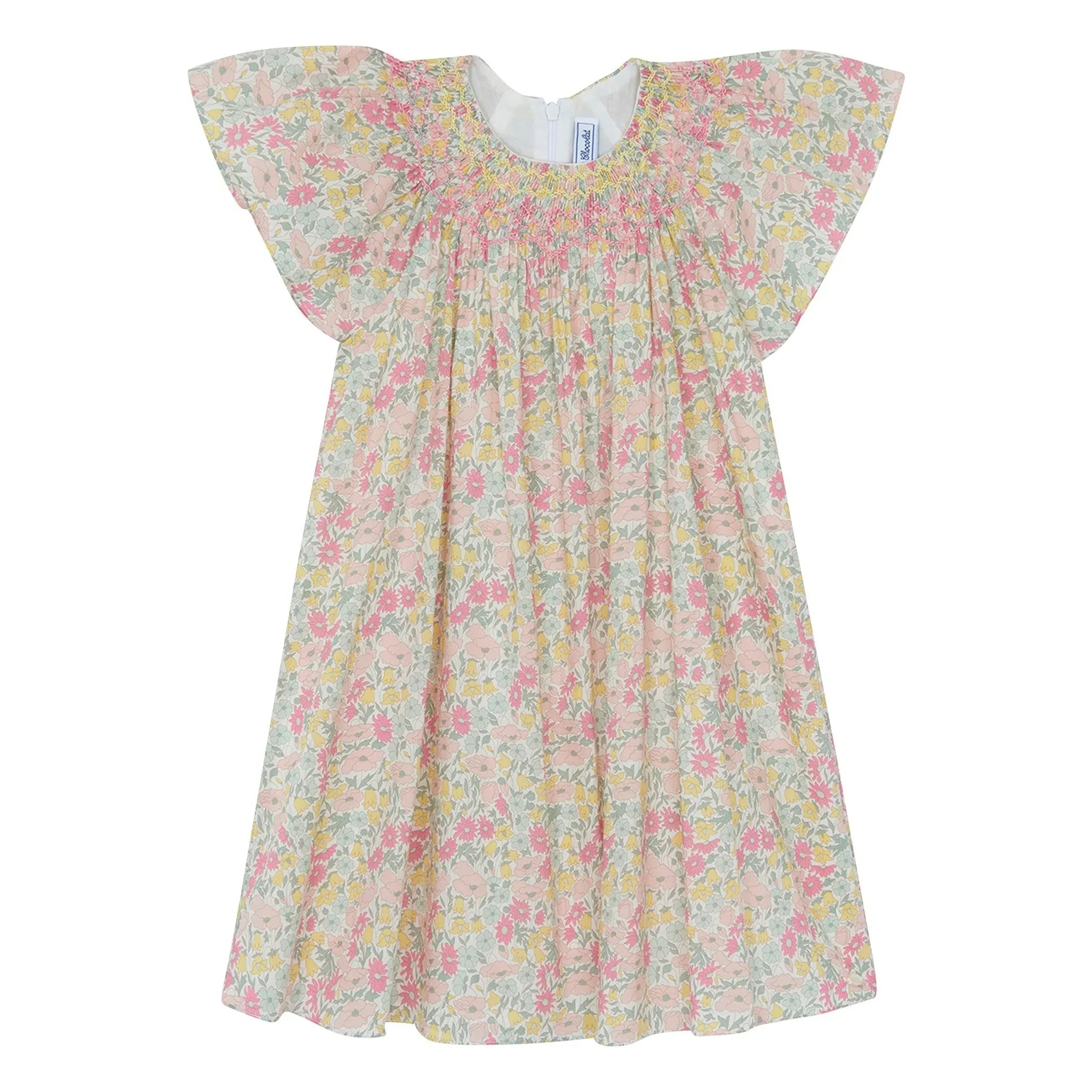 Tartine et Chocolat - Liberty Gathered Dress | Yellow