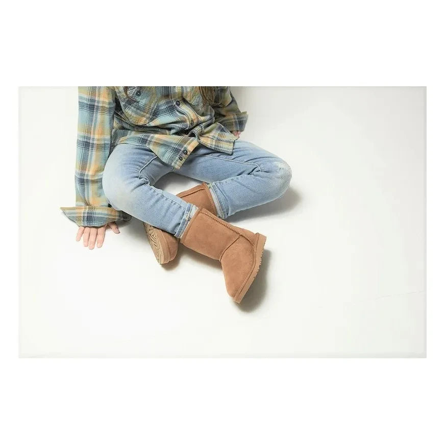 UGG - Classic II Fur-Lined Suede Boots | Caramel