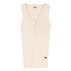 Indee - Volga Ribbed Tank Top | White