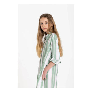 Smallable Kid - Striped Leya Shirt Dress | Mint Green