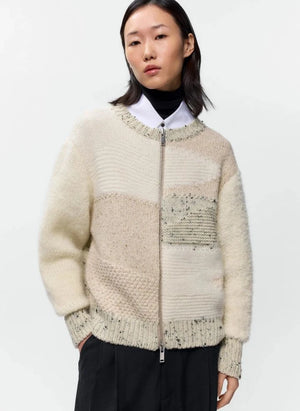 Cordera - Marled Merino Wool Cardigan | Beige