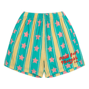 Jelly Mallow - Star Striped Shorts | Turquoise