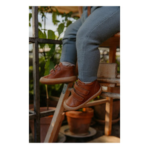 Petit Nord - Casual Velcro Sneakers | Cognac