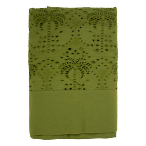 Olsson & Jensen - Brisa Palm Embroidered Tablecloth | Green