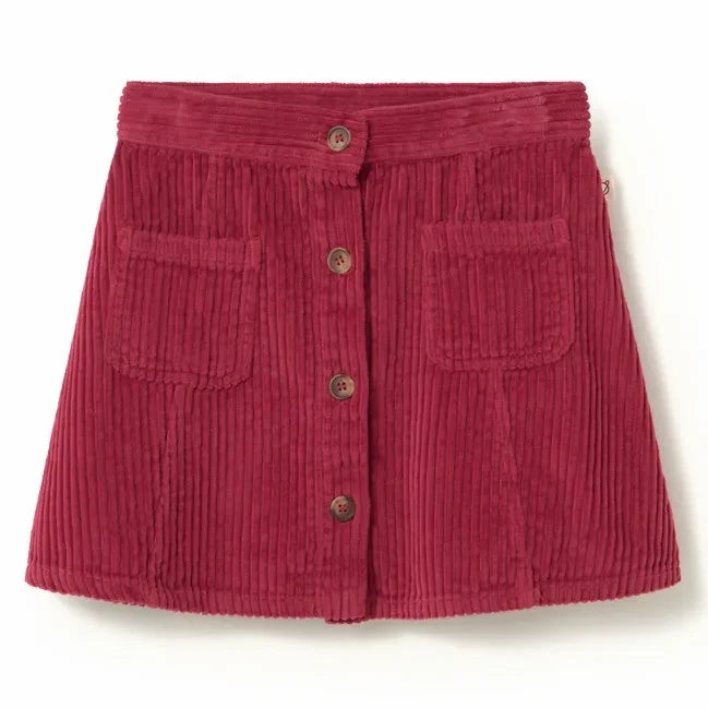 Cozmo - Modena Corduroy Skirt Organic Cotton | Burgundy