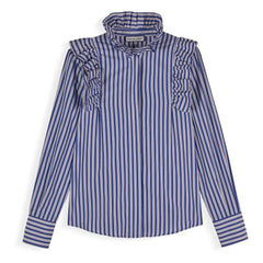 Maria de la Orden - Mizou Cotton Striped Blouse | Blue