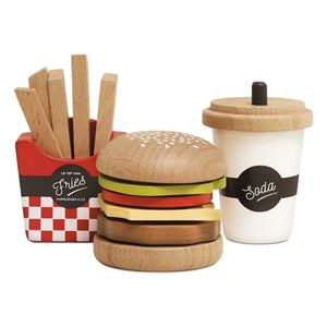Le Toy Van - Burger, French Fries, and Soft Drinks Play Set