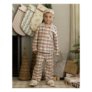 Rylee + Cru - Holiday Flannel Slippers | Ecru