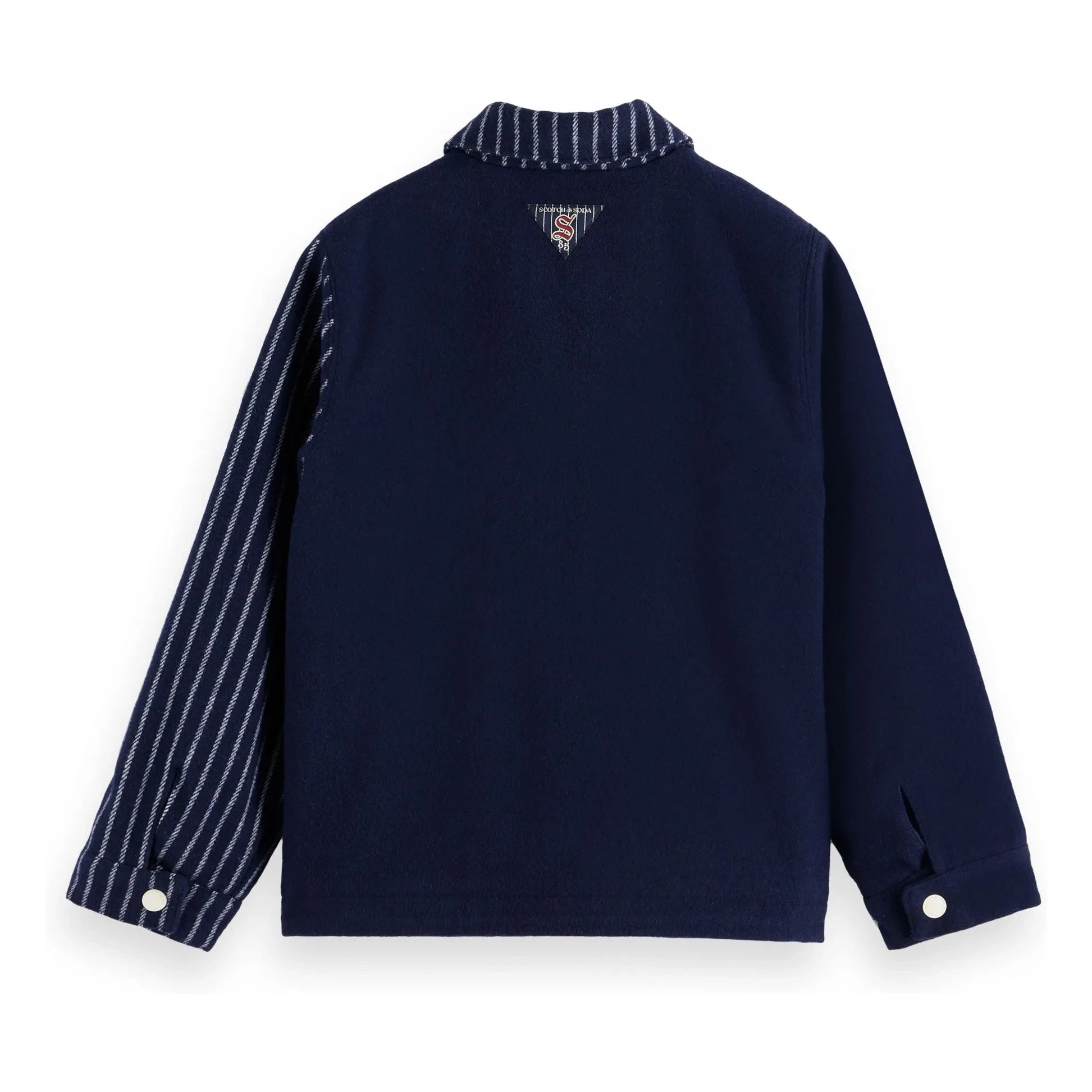Scotch & Soda - Striped Coach Jacket | Navy Blue