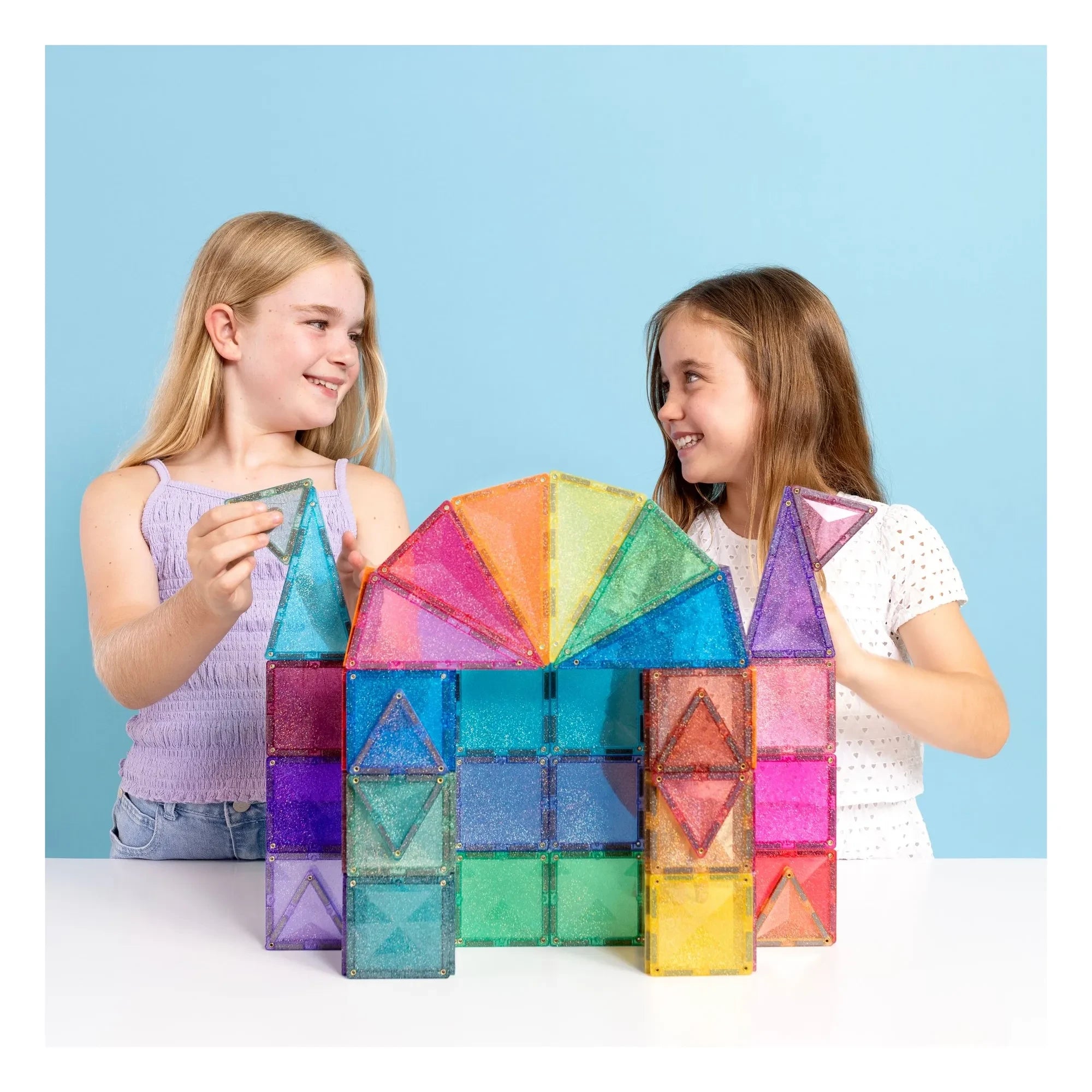 Connetix - Glitter Castle Set | Pastel