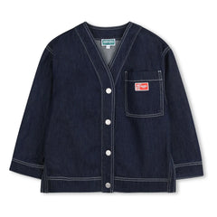 Kenzo - Denim V-neck Jacket Kenzo Garden | Dark Blue