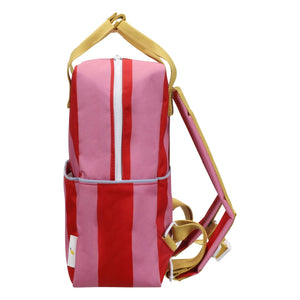 Sticky Lemon - Medium Striped Backpack | Fuchsia