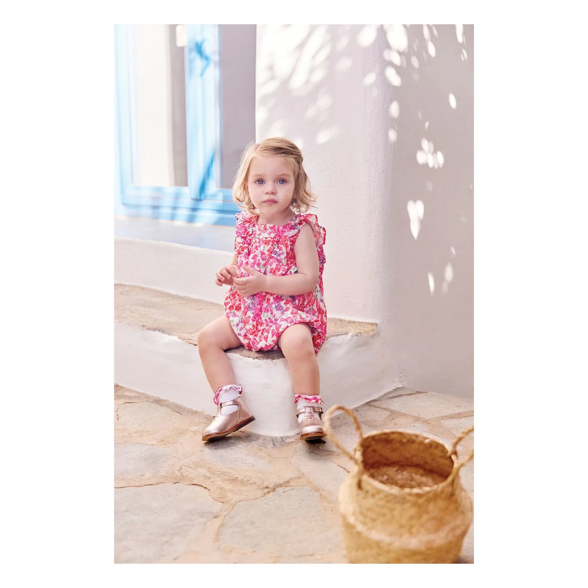 Tartine et Chocolat - Liberty ruffled jumpsuit | Candy pink