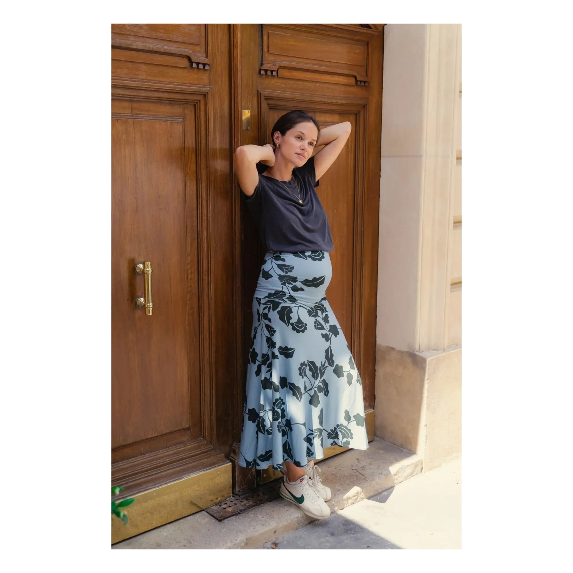 Paloma Collection - Mira Tokyo Maternity Skirt | Blue