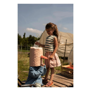 Jenest - Striped Sasha skirt Organic cotton | Peach