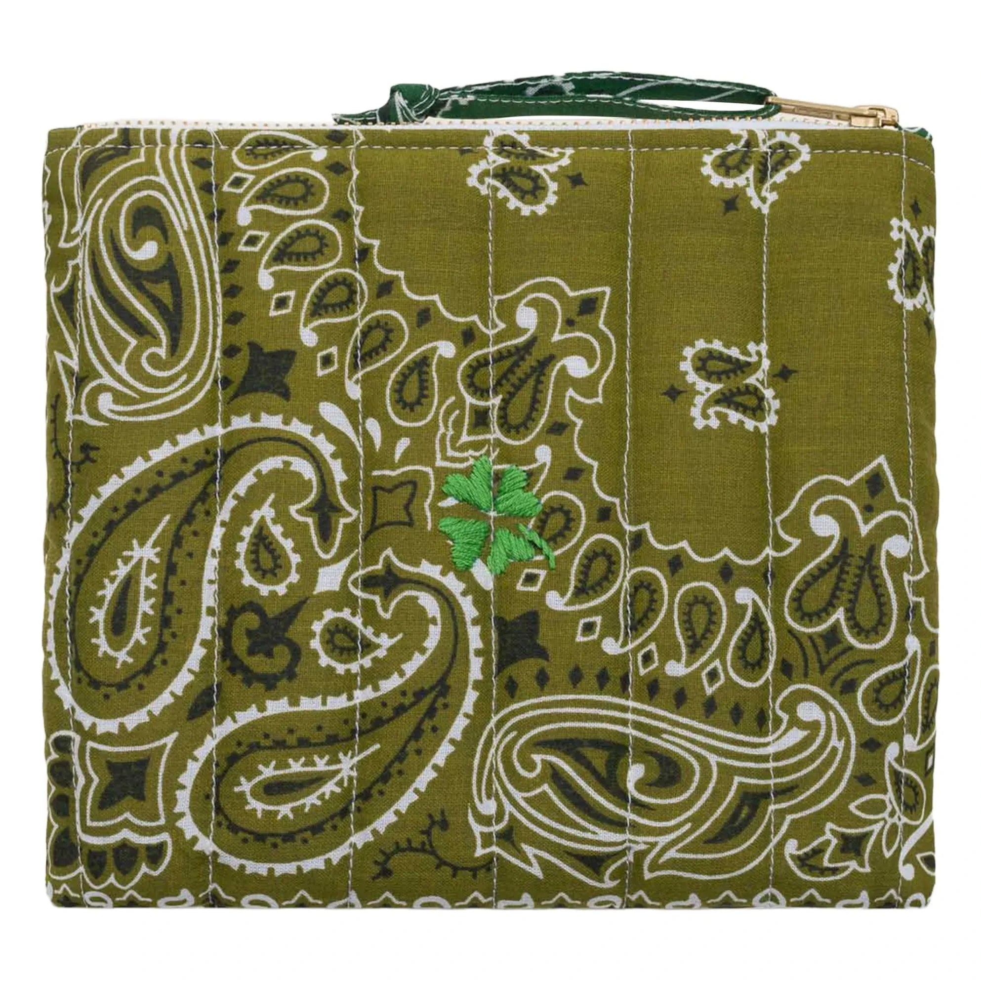 Call it by your name - Mini Zippered Quilted Trifle Pouch | Bronze
