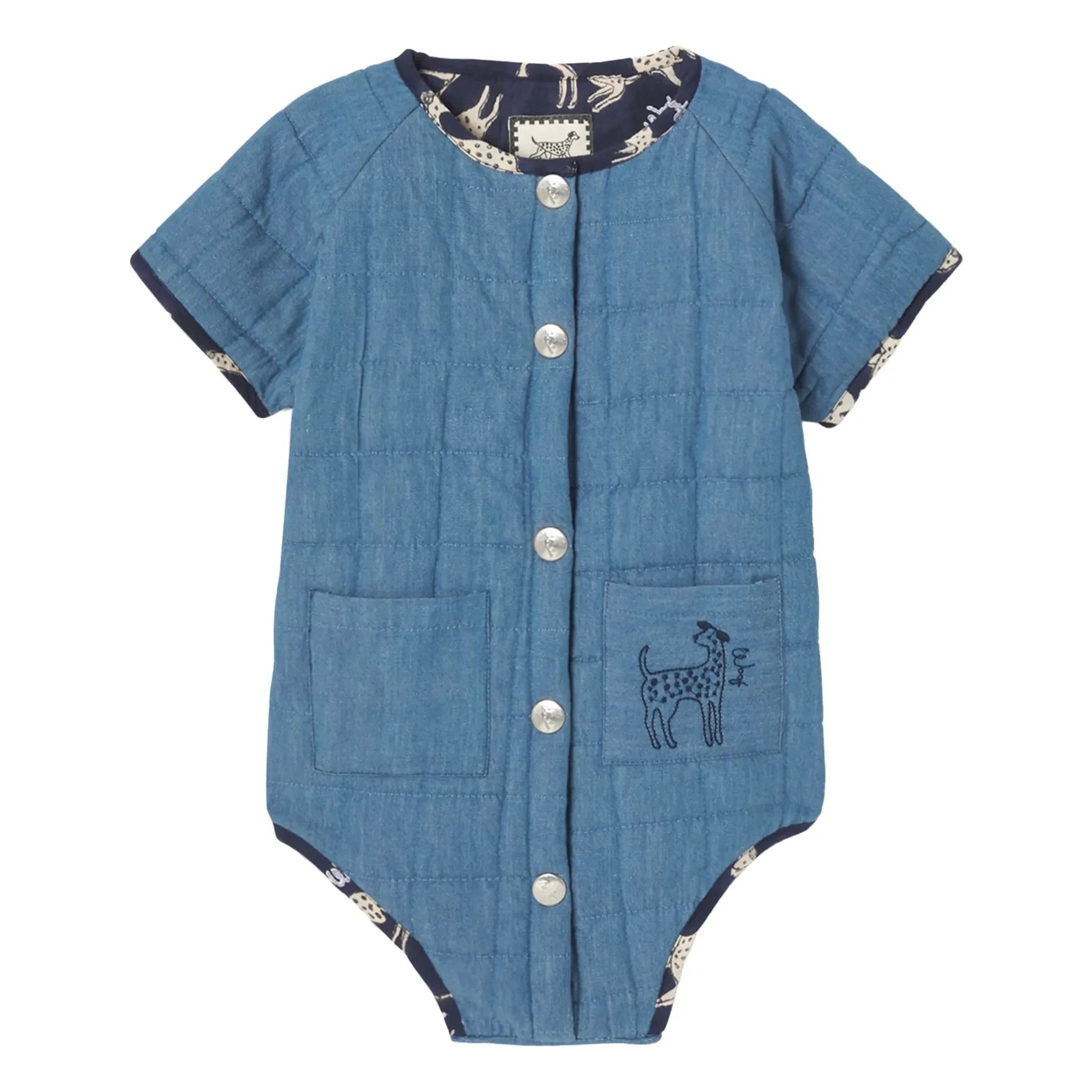 Apaches - Dadi Chambray Romper | Blue