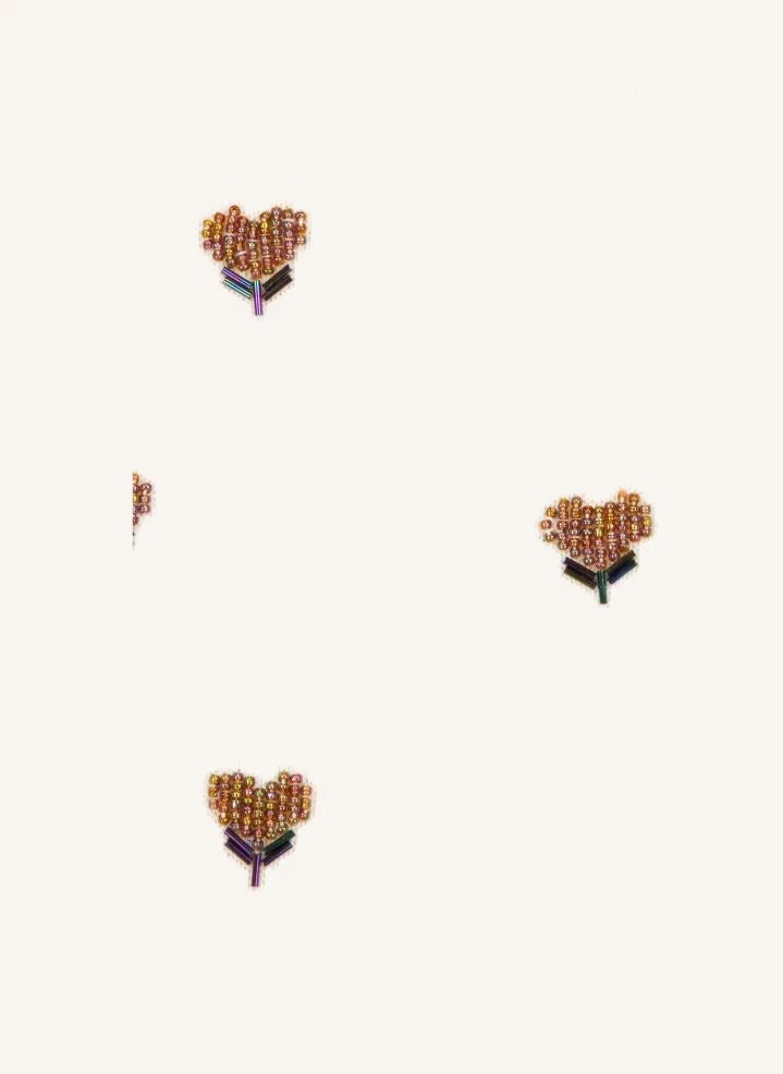 Bonton - Love-Filled Hearts Sweater | Ecru