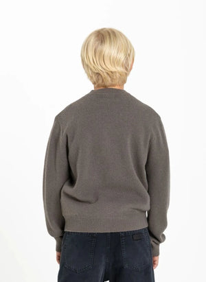 Finger in the nose - Mathis Merino Wool Sweater | Gray Melange