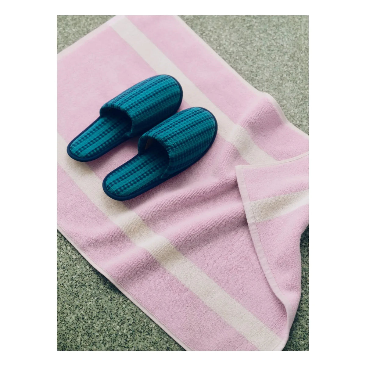 Hay - Striped Bath Mat | Pink