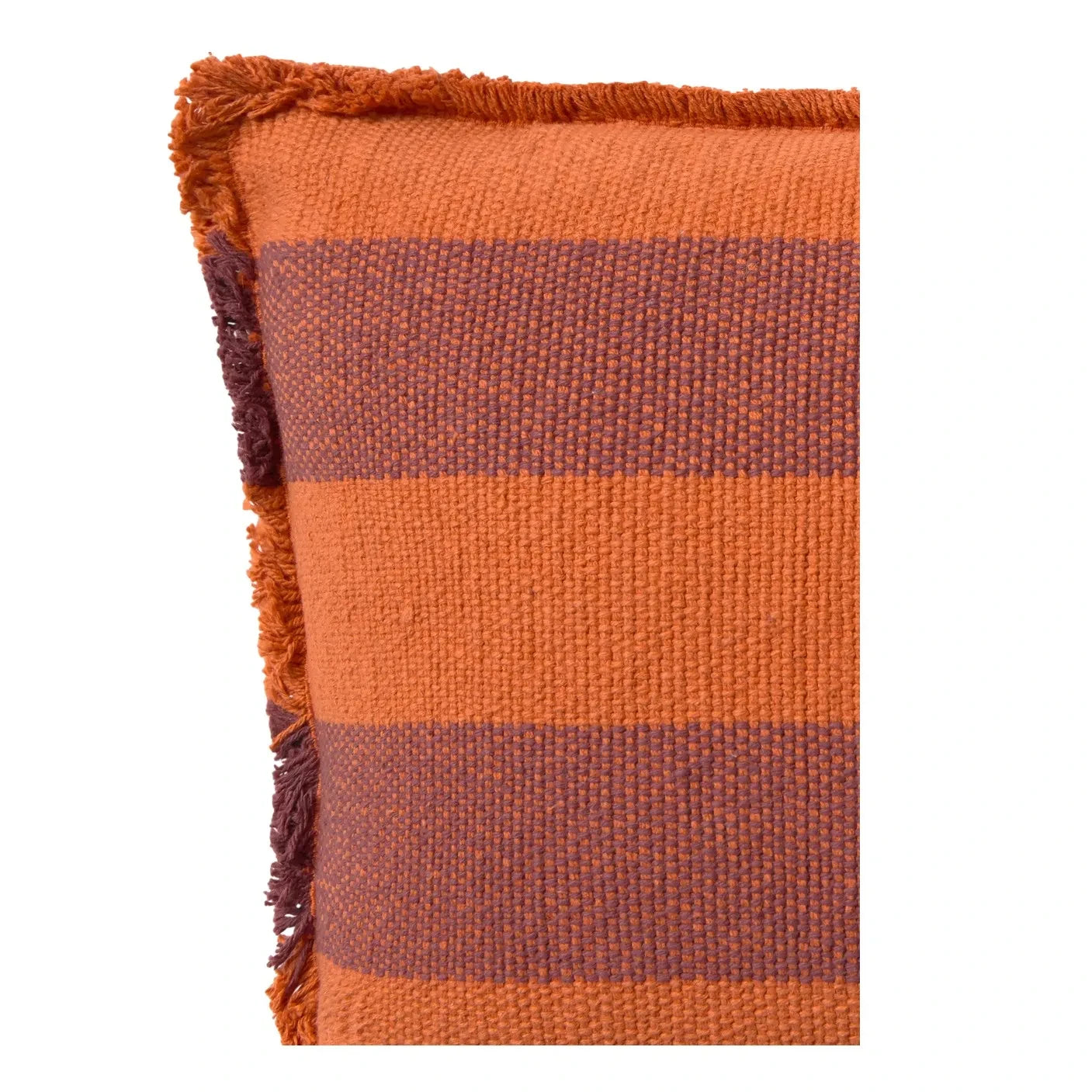 Lorena Canals - Striped Rectangular Cushion | Orange