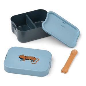 Liewood - Lunchbox Kamil | Tiger/Blue Beach