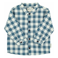 Piupiuchick - Organic Cotton Checkered Shirt | Blue