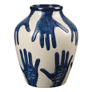 Broste Copenhagen - Mime Ceramic Vase | Blue