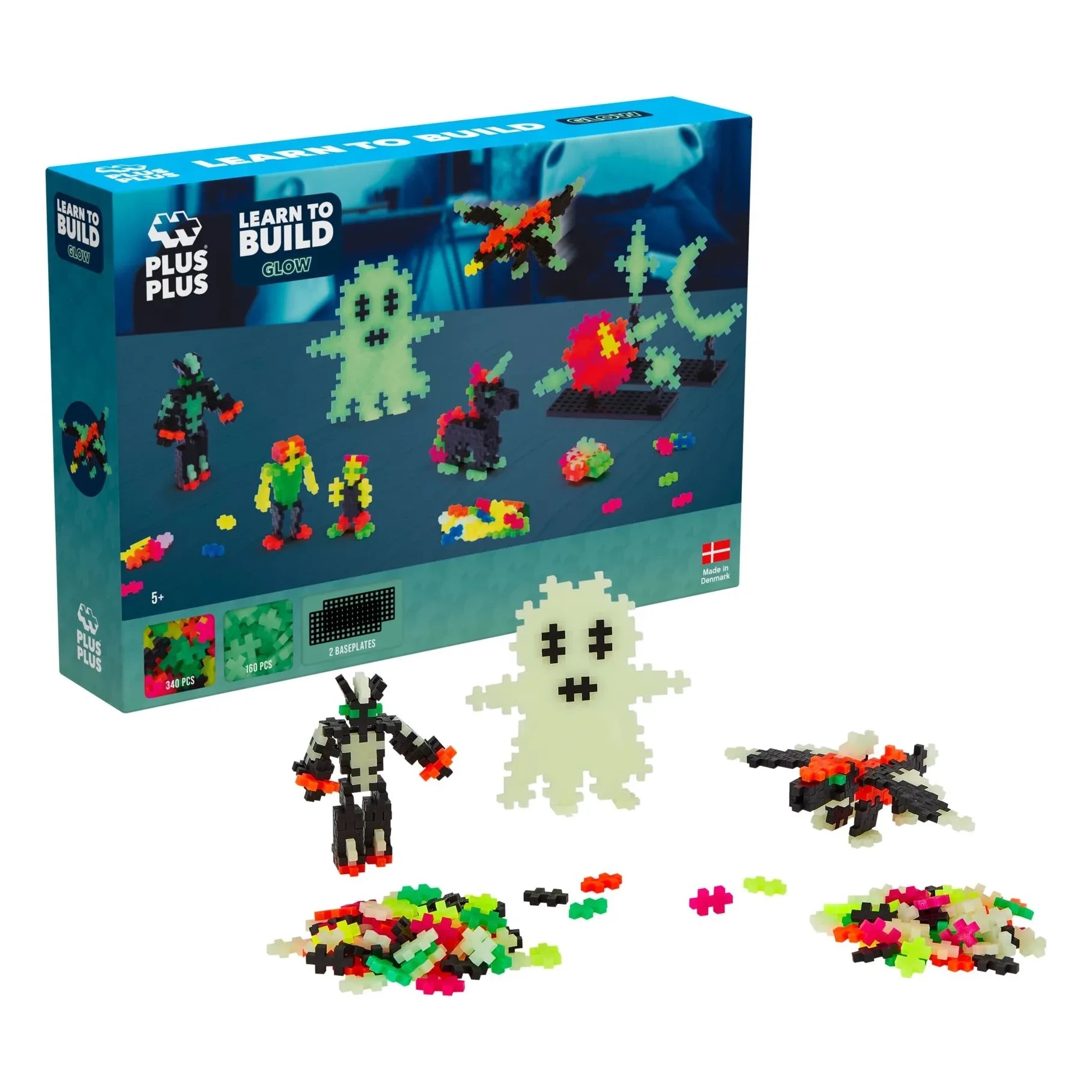Plus-Plus - Glow-in-the-Dark Exploration Set - 500 Pieces