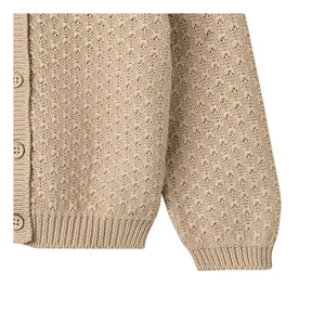 Wheat - Magnella Organic Cotton Cardigan | Ecru