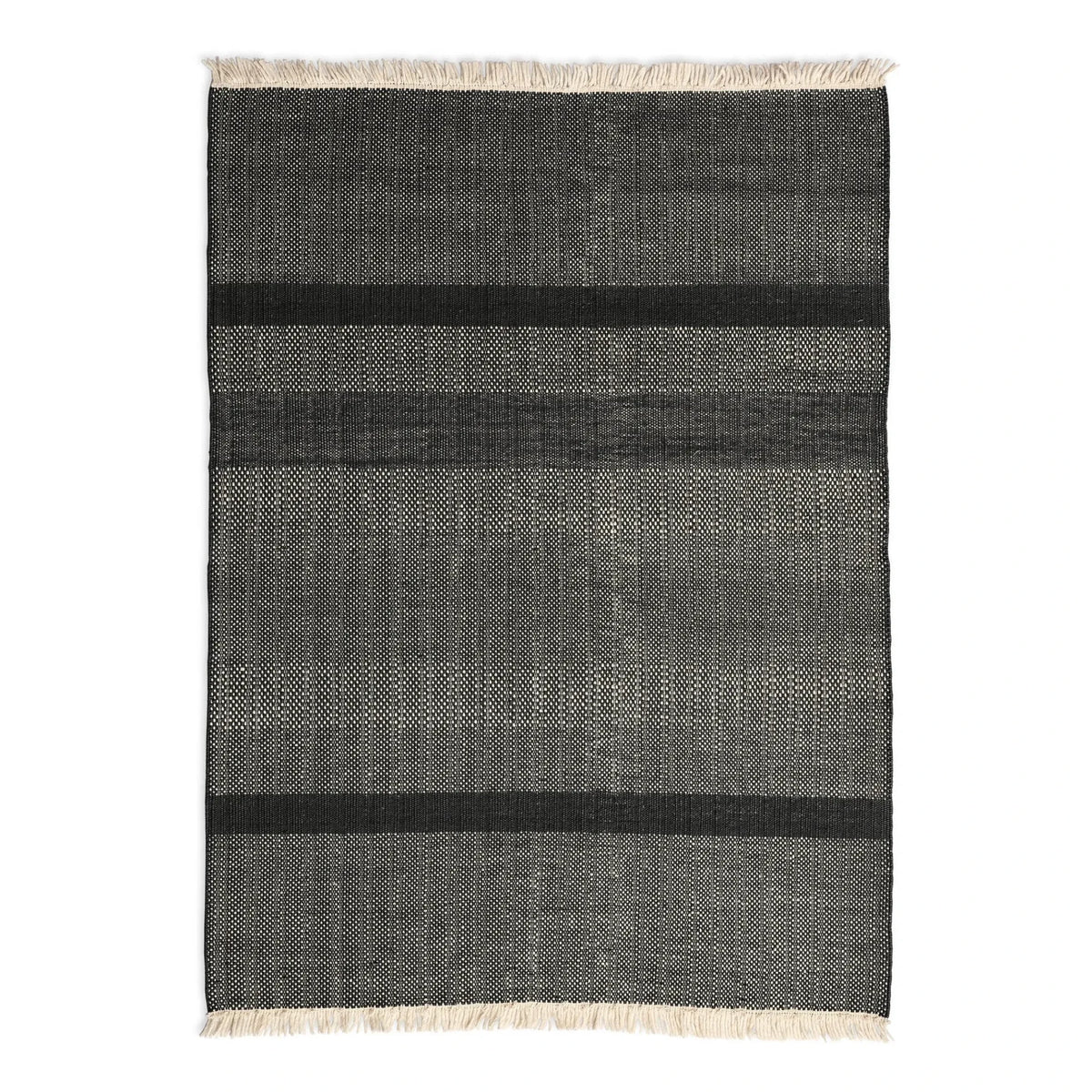 Nanimarquina - Tres Textured Rug, Elisa Padrón | Black