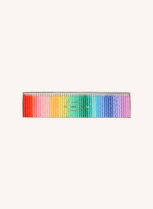 Meri Meri - Mini Twisted Rainbow Candles - Set of 50