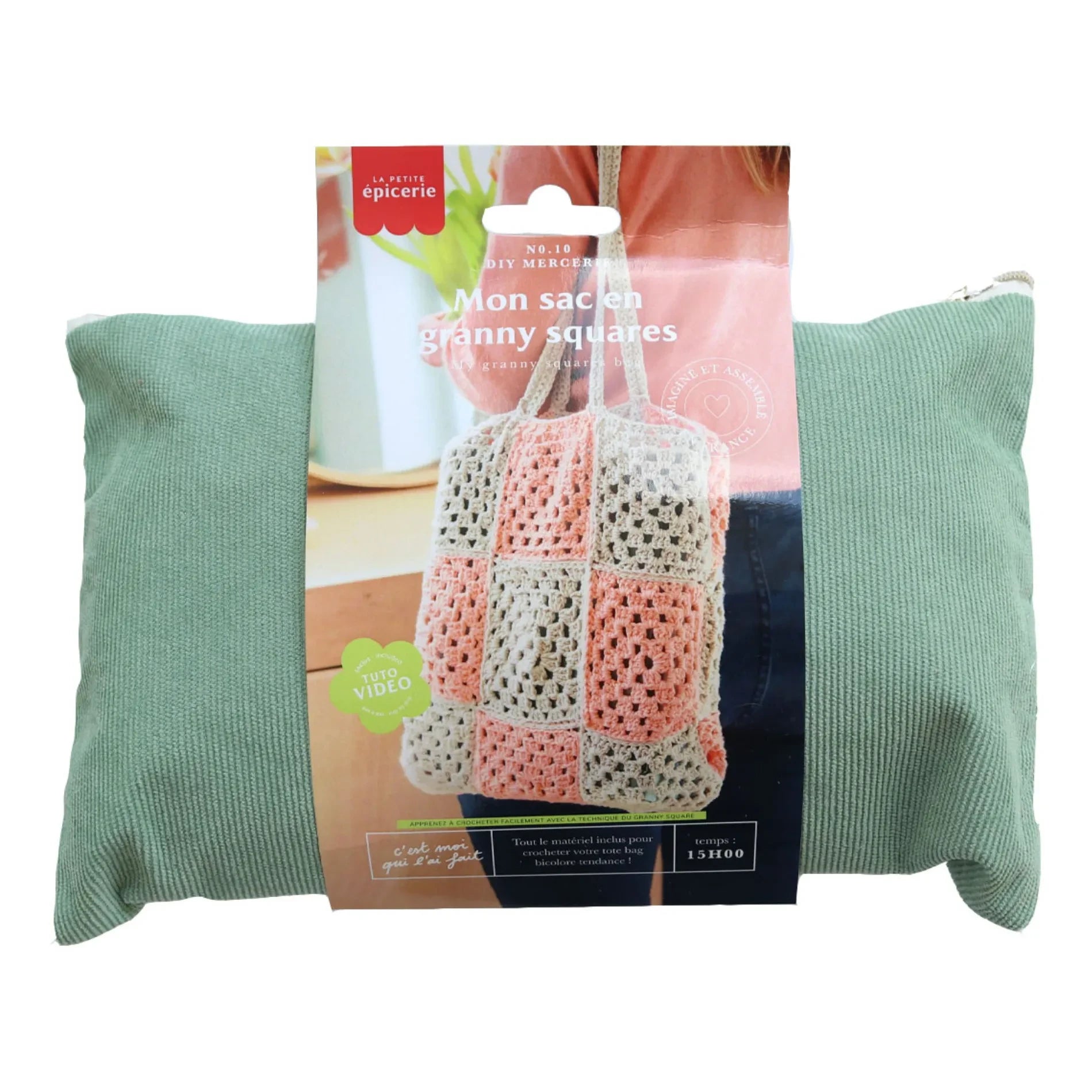 La Petite Épicerie - DIY Grandma's Squares Bag | Peach