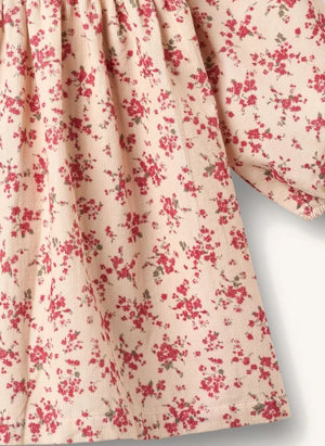 Wheat - Sylvia Fleurie organic cotton dress | Peach