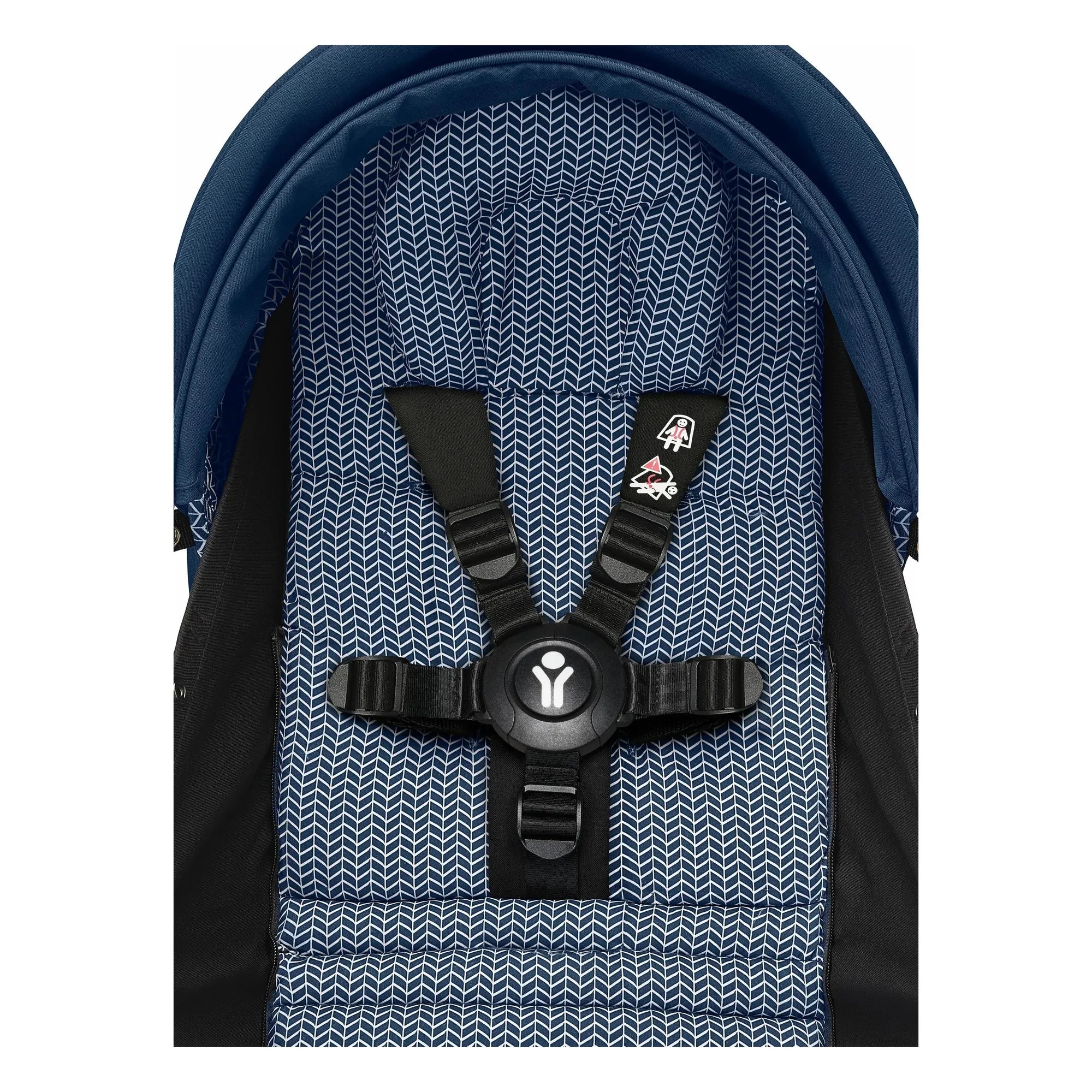 Stokke® - YOYO³ 0+ Infant Stroller with Black Frame | Air France Blue
