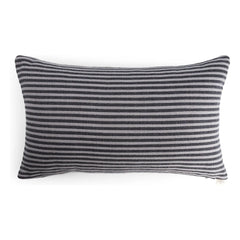The Socialite Family - Striped Fabric Carino Rectangular Pillow | Brown