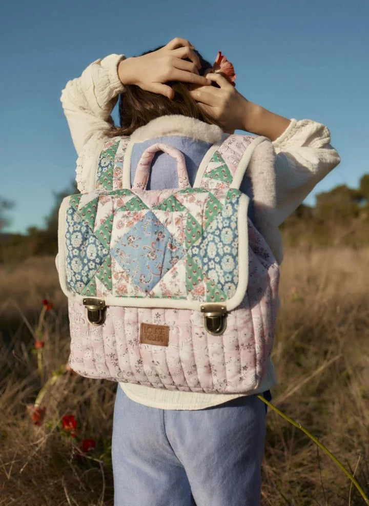 Louise Misha - Tiya Patchwork Shoulder Bag | Pink