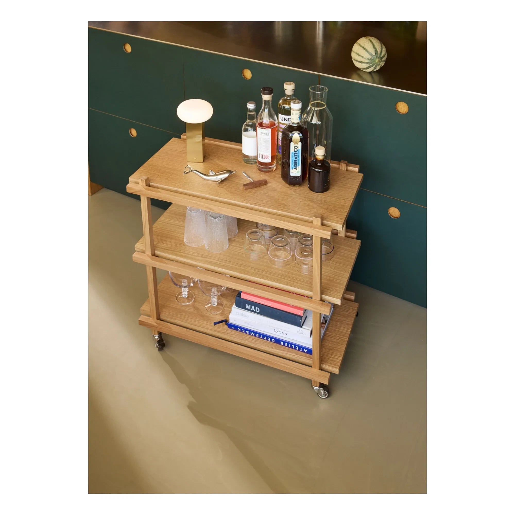 Hübsch - Low Portable Lamp | Gold