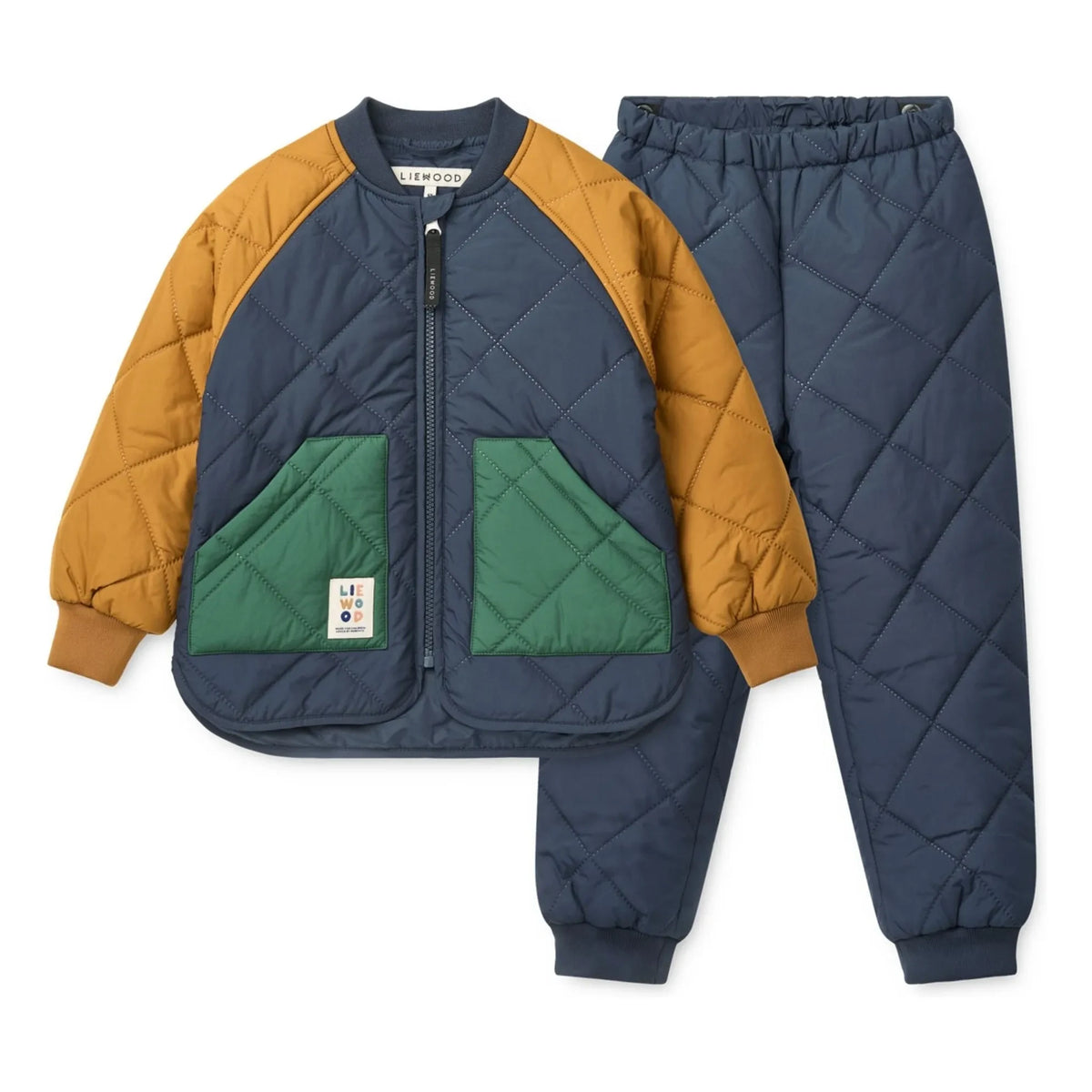 Liewood - Zella Recycled Fiber Thermal Set | Navy