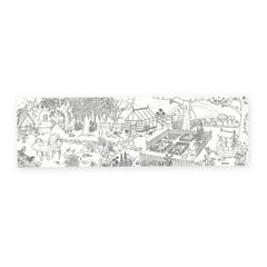 Moulin Roty - The Gardener Giant Coloring Book