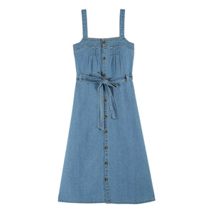 Emile et Ida - Denim Cotton Dress | Blue