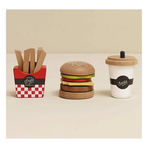 Le Toy Van - Burger, French Fries, and Soft Drinks Play Set