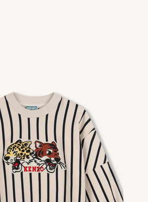 Kenzo - Kenzo Tigres Çizgili Kazak | Beyaz