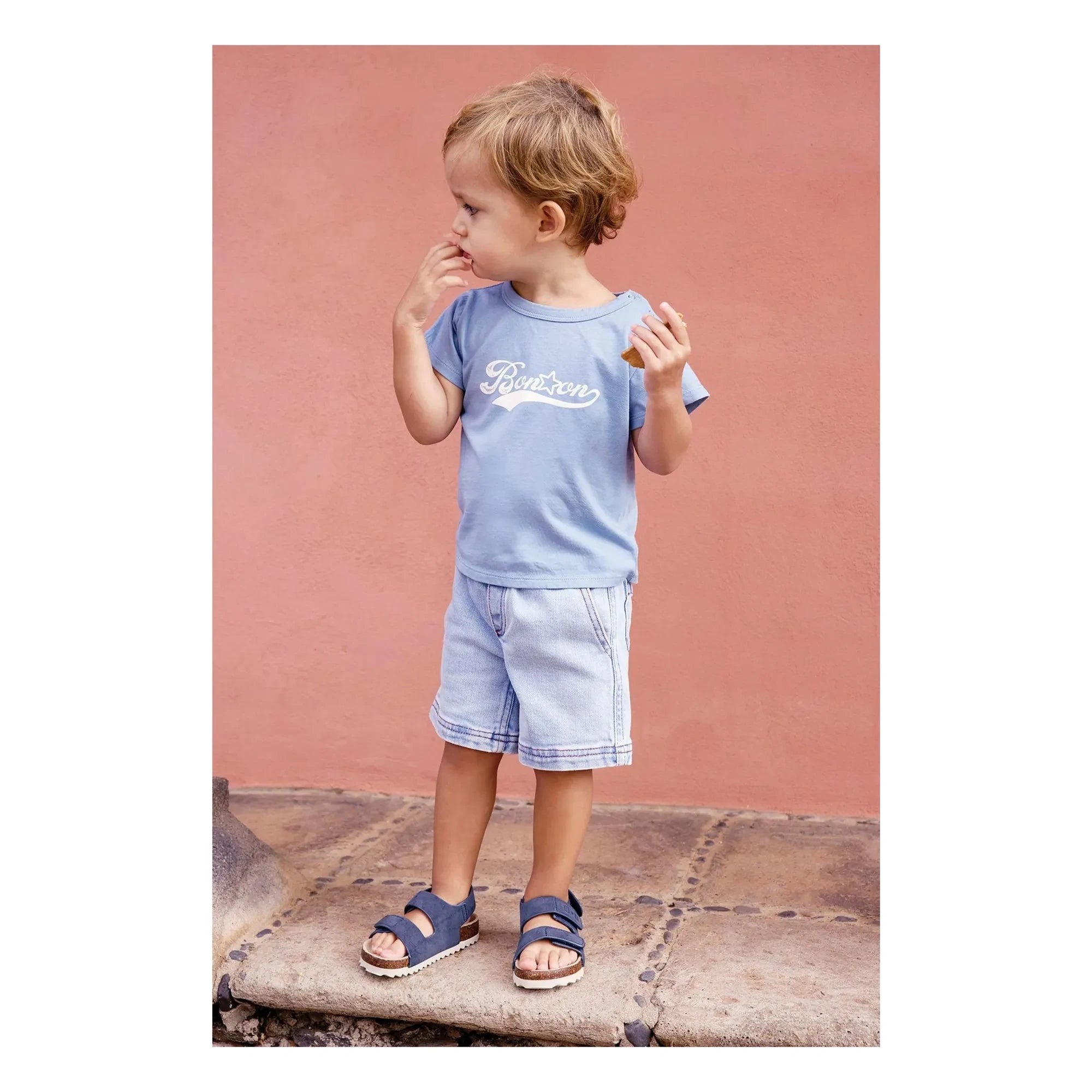 Bonton - Short Lyon Chambray | Denim Blue