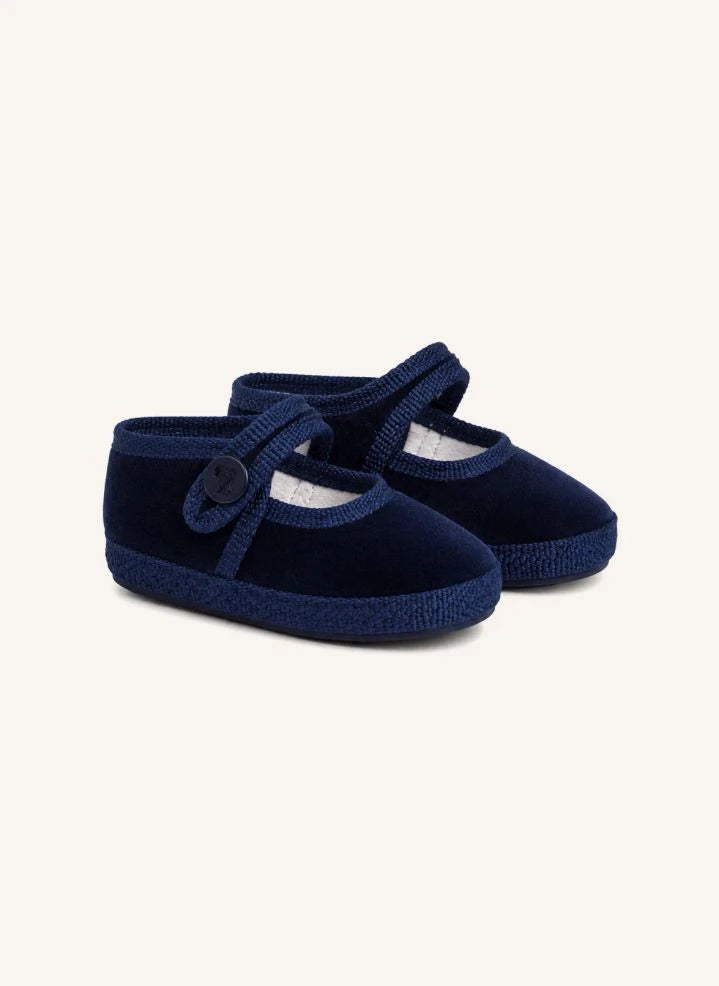 Folkloore - Velvet Slippers | Blue