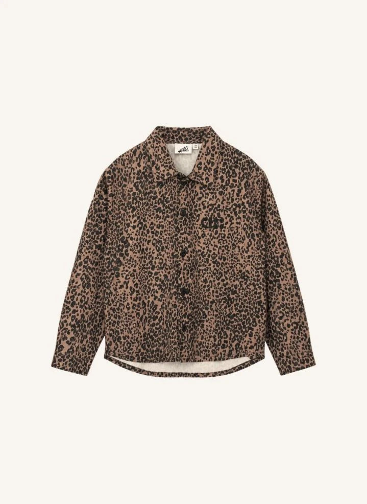 Cos I Said So - Leopard Logo Overshirt | Brown