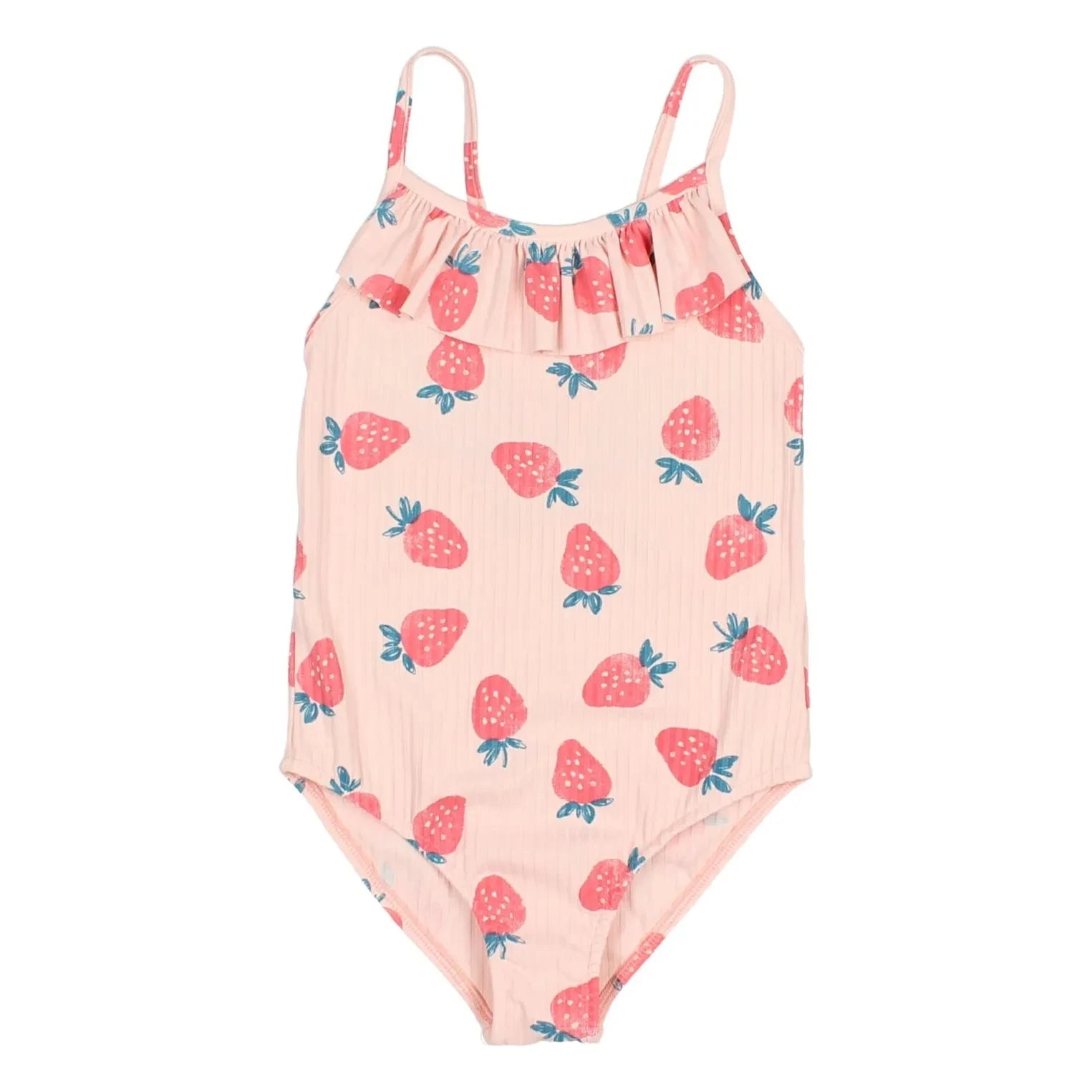 Búho - Strawberry Embossed Swimsuit | Pale Pink