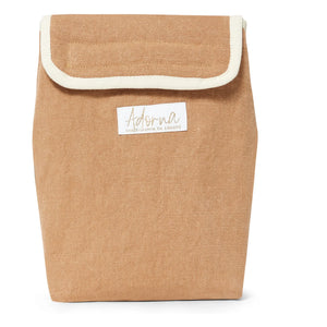 Adorna - Linen Insulated Lunch Bag | Terracotta